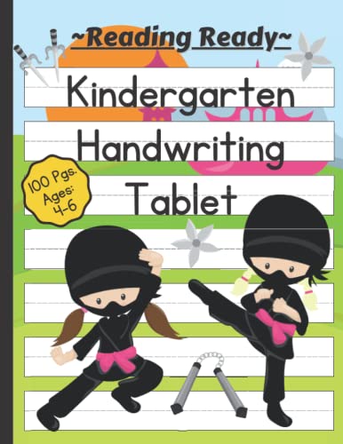 Reading Ready! Kindergarten Handwriting Tablet. Beginner's Alphabet and ...