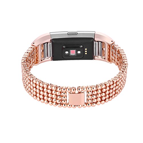 For fitbit charge 2 Bands,TreasureMax Stainless Steel Replacement Accessory Bracelet Band,Large,Small,Metal Bands for Fitbit Charge 2 band/Charge 2 Bands/Fitbit Charge 2(No Tracker)