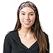 RiptGear Stretch Sport Headband for Women (Dark Unique) — Made of Non-Slip Sweat Wicking Fabric — Great for Yoga, Running or The Gym — Soft Headband That Fits Most Head Sizes — (1-Pack)