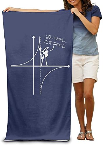ShanxianP You Shall Not Pass Math Funny Soft Fast Drying Beach Towel Pool Towel 3050