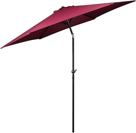 9 Patio Umbrella Cover Top 8 Rib Outdoor Canopy Market Yard Beach Pool Red
