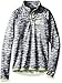 Skechers Girls' Big Printed Mock Neck Quarter Zip Top, Castlerock, L