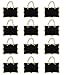 Miraclekoo 12 Pcs Mini Chalkboard Signs with Hanging String Small Chalkboard Labels Tag for Gift, Party, Baskets