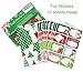 80-Count Foil Christmas Tag Stickers, 8 Jumbo Designs - Xmas to from Christmas Name Tags Write On Labels - Holiday Present Gift Labels