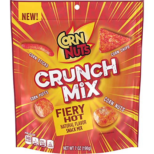 CORN NUTS CRUNCH MIX FIERY HOT SNACK MIX, 7 OZ BAG