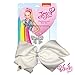 JoJo Siwa Signature Collection White Hair Bow and Studded Silver Bow Pendant Necklace Gift Set (See More Designs and Colors)