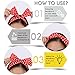 Sea Team Wire Headband Stylish Retro Bowknot Polka Dot Wire Hair Holders for Women and Girls Red