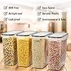 Cereal & Dry Food- Wildone Airtight Cereal Storage Containers Set of 8 [2.5L / 85.4oz] for Sugar, Flour, Snack, Baking…