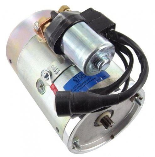 New Pump Motor with Solenoid Fits Dell, Fenner Stone, Maxon, Snowaway, and Waltco, Heavy Duty Double Ball Bearing One Post - Thumbnail 3