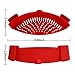 Clip On Strainer Silicone for all Pots and Pans, AUOON Pasta Strainer Clip on Food Strainer for Meat Vegetables Fruit Silicone Kitchen Colander