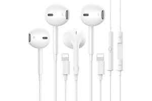 GAXIWILO 2 Packs- Wired Headphones for iPhone Earbuds Built-in Microphone & Volume Control Nosie Reduction Headsets Compatible with iPhone 14/13/12/11/XR/XS/X/8/7/SE/Pro/Pro Max/Support All iOS System