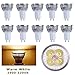 10pcs Pack Dimmable 110V 4W GU10 LED Bulbs - 3200K Warm white Spotlight - 330 Lumen, 35Watt Equivalent - 45 Degree Beam Angle