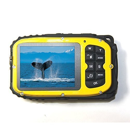 KINGEAR-PDK0025-27-Inch-LCD-Cameras-16MP-Digital-Camera-Underwater-10m-Waterproof-Camera-8x-Zoom-Yellow