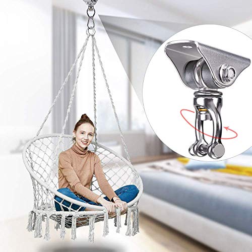 SELEWARE Silent, No Squeaking, Heavy Duty Stainless Steel Swing Hangers