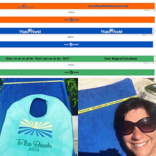 Towel BandIt Ocean's Six Beach Towel Holder 6 PackKeeps Your Towel on