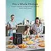 TaoTronics Air Fryer, Large 5.7L 1750W Oven with Touch Control Panel, 11 Preset Menus and 50 Recipes , Nonstick Easy Clean, Auto Shut Off, Black