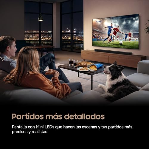 Smart TV Mini LED M72H 4K de 43 polegadas com Vision AI Companion, AI Mode Football TV Plus, Desporto, Cinema e Gaming