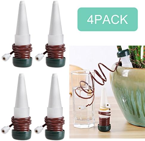 luotu Automatic Watering Device,Plant Self watering System Slow Release Vacation Plant Waterer (4 Pack)