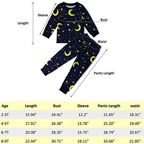 SchlafanzüGe Kinder Einhorn Nachtwaesche Schlafanzug Sets Langarm NachtwäSche Halloween Pajama FüR Jungen MäDchen