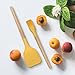 Silicone Cooking Kitchen Utensil Set 6PCS - Nonstick Heat Resistant Cooking Tool with Natural Wooden Handles, Balloon whisk, Slotted Spoon, Soup Ladle, Spatula, Long Scraper and Pastry Brush