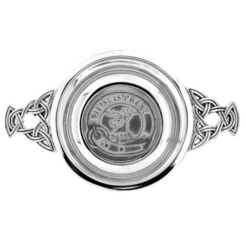 OUTLANDER INSPIRED CLAN FRASER SILVER PLATED QUAICH 9685
