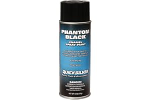 Quicksilver 802878Q1 Phantom Black - Gloss Enamel Spray Paint