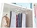 Fashionclubs 8 Hook Under Shelf Mugs Cups Wine Glasses Storage Drying Holder Rack,Cabinet Hanging Organizer Rack for Ties And Belts