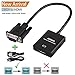 VGA to HDMI Adapter, Onten VGA Male to HDMI Female Cable Converter with 1080P HD Video and Audio Support for Connecting Old PC, Laptop with a VGA Output to New Monitor, HDTV