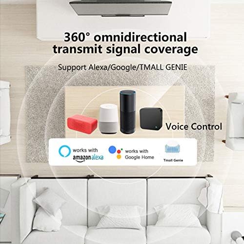 FEDBNET Controles Remotos Universal Wi Fi IR Smart Home Compatible con AlexaGoogle Assistant Voice Control Compatible con iOSAndroid Phone App Remote Control