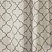 Lush Decor Geo Trellis Curtains Room Darkening Window Panel Drapes Set for Living, Dining, Bedroom (Pair), 84” x 54”, Gray, 84