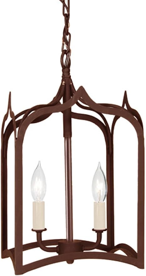 Gothic 2 Light Small Foyer Pendant Finish Rust Ceiling Pendant