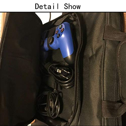Travel Carrying Case PS4, Popmall Multifunctional Travel Storage Carry Case Protective Shoulder Bag PlayStation4 PS4 Slim System Console Accessories - Thumbnail 4