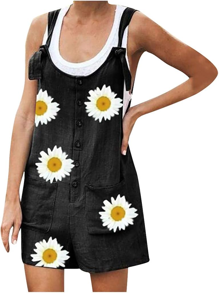 womens sunflower romper
