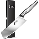 DDF iohEF Nakiri Kitchen Knife, Chef's Knife In Japanese Stainless Steel Professional Cooking Knives, Non-slip Ultra Sharp Knife with Ergonomic Handle