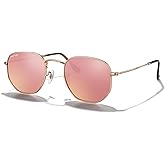 MERRY'S Classic Polarized Sunglasses for Women Men Vintage Polygon Square Shades S6548
