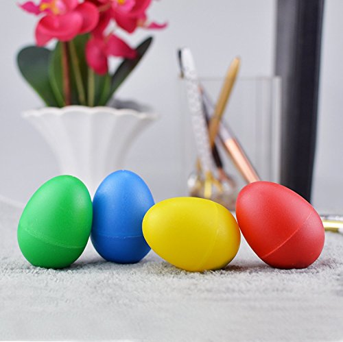 Bomach 12 Egg Shakers Music Percussion Instruments Set for Baby Maracas Hand Percussion Rhythm Toys - Thumbnail 2