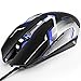 AIRFOX GS2000 Gaming Mouse with 7 Soothing LED Colors, 3200 Adjustable DPI 4 Levels, 6 Buttons Ergonomic, PRO Wired Gaming Mouse for PC