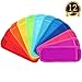 HaiMay 12 Pieces Reusable Popsicle Holders Popsicle Bags Freezer Ice Pop Sleeves Antifreezing Ice Pop Holders, Pure Color