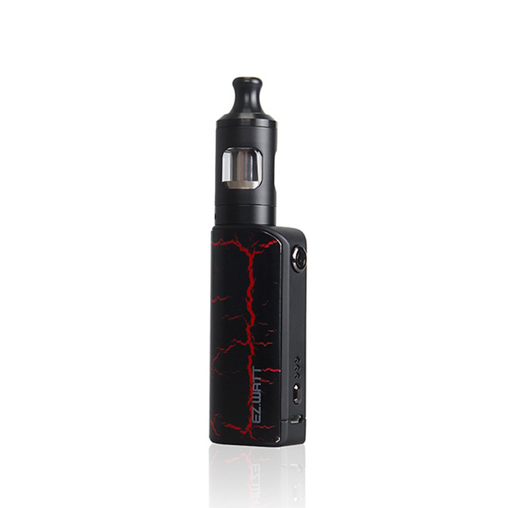 Innokin EZ.Watt Starter Kit Endura t20s Tank and 1500mAh EZ.Watt Mod E Cigarette, Black/Red Crackle