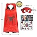 Halloween Superhero Costumes for Boys – 4 Capes and Masks + 4 Superhero Tattooes – Dress Up Kids Toys By MosquitoStation