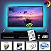 Tv Led Backlight RGB 16 Changing Colors Waterproof Led Lighting 2m Strip Set 3M Adhesive Tape For 40" to 60" HDTV Screen With Remote Control By IB TECH Additional 30cm Strip Included World's #1 Tv Kit