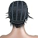 Dreambeauty Short Natural Full Wig 100 Brazilian Human Hair Silk Straight Short Wigs for African Amercian Black Women 1b/99J