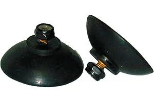 ArcMate EZ Reacher Replacement Gripper Cups - Outdoor Reacher Grabber Tips Part for Repair - UV Resistant, Rubber Cups with Locknuts, Black, 2 Pairs (4 Cups)