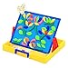Wishland Magnetic Board Tabletop Learning Easeltoys /Magnetic Chalk Dry Erase Board Toddler Toys (2 Functions)