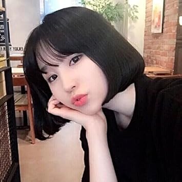 Amazon Com Large Air Bangs Wig Pear Head Scalp Wave Entire Top