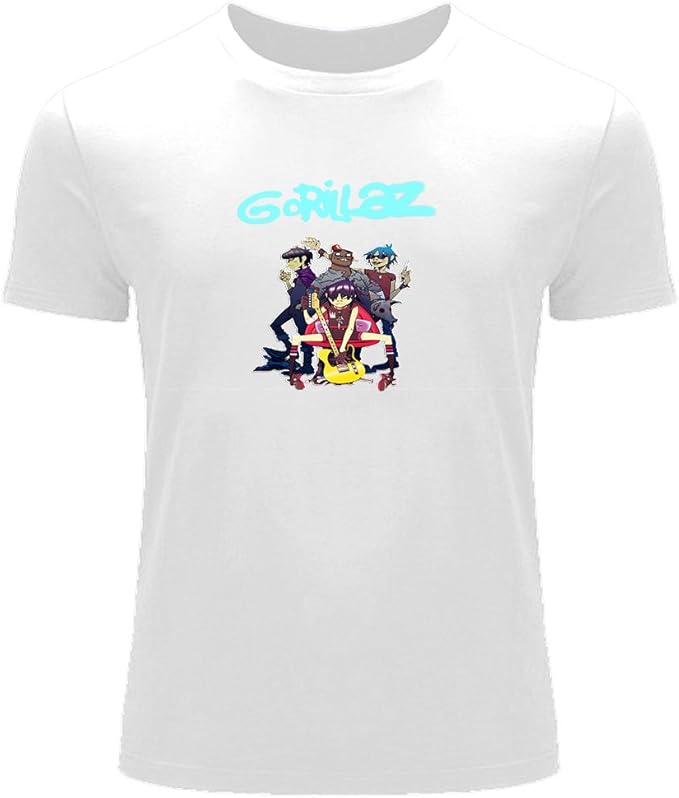 gorillaz noodle Printed For Men's Tshirt Tee Outlet Amazon.co.uk