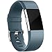 Wepro Replacement Bands for Fitbit Charge 2, Pack of 3 Charge2 Wristbands, Small, Plum, Slate Blue, Champagne
