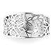Metal Factory Sz 11 Sterling Silver 925 Victorian leaf Filigree Ring