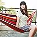 Single Double Thick Canvas Hammock Outdoor Camping Indoor Leisure Swing Student Dormitory Hammock Artifact?Double Camping Hammock Canvas Portable Hammock Random Color for Camping Travel Beach Yardthumb 4