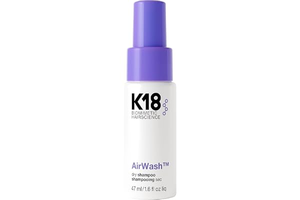 K18 AirWash™ Dry Shampoo, Non-Aerosol, Balances Scalp & Controls Excess Oil Production